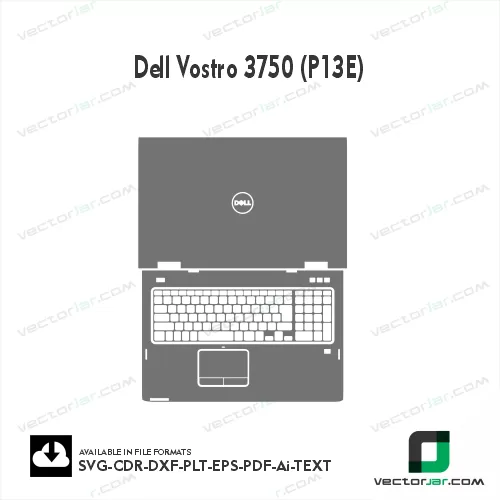 Dell Vostro 3750 (P13E) Skin Vector Template