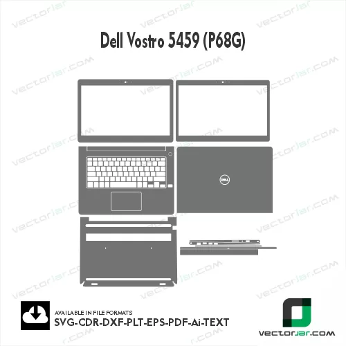 Dell Vostro 5459 (P68G) Skin Vector Template