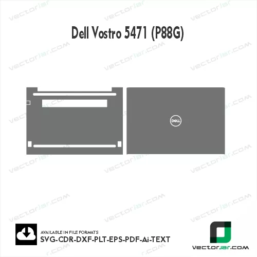 Dell Vostro 5471 (P88G) Skin Vector Template