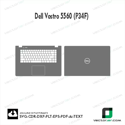 Dell Vostro 5560 (P34F) Skin Vector Template