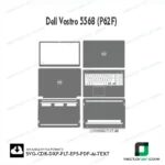 Dell Vostro 5568 (P62F) Skin Vector Template