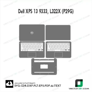 Dell XPS 13 9333, L322X (P29G) Skin Vector Template