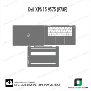Dell XPS 15 9575 (P73F) Skin Vector Template