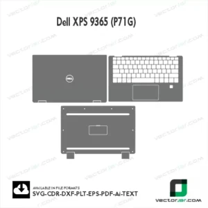 Dell XPS 9365 (P71G) Skin Vector Template