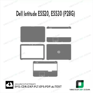 Dell latitude E5520, E5530 (P28G) Skin Vector Template