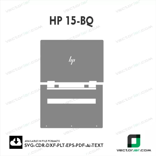 HP 15-Bq Skin Vector Template