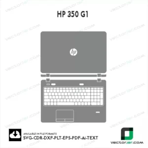 HP 350 G1 Skin vector template