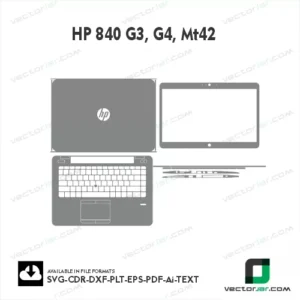 HP 840 G3, G4, MT42 Skin Vector Template