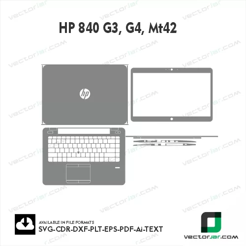 HP 840 G3, G4, MT42 Skin Vector Template