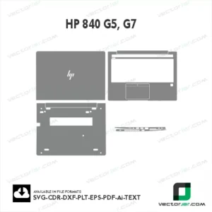 HP 840 G5, G7 Skin Vector Template