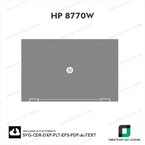 HP 8770W Skin Vector Template