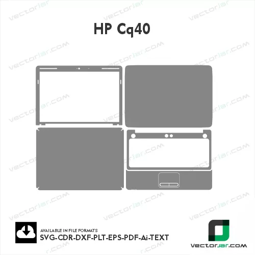 HP CQ40 Skin Vector Template