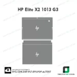 HP Elite X2 1013 G3 Skin Vector Template