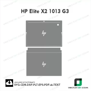 HP Elite X2 1013 G3 Skin Vector Template