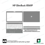 HP EliteBook 8560P Skin Vector Template