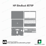 HP EliteBook 8570P Skin Vector Template