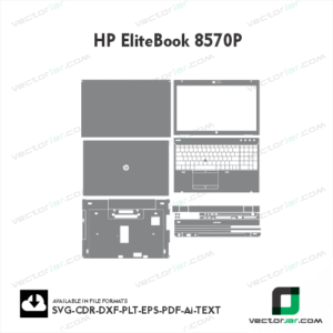 HP EliteBook 8570P Skin Vector Template