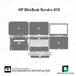 HP EliteBook Revolve 810 Skin Vector Template