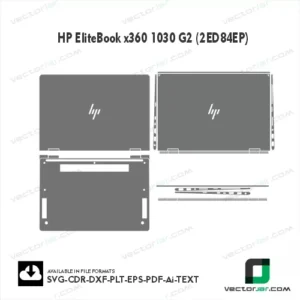HP EliteBook X360 1030 G2 (2ED84EP) Skin Vector Template