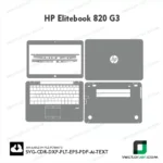HP Elitebook 820 G3 Skin Vector Template