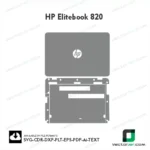 HP Elitebook 820 Skin Vector Template