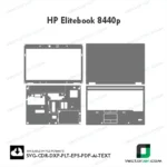 HP Elitebook 8440p Skin Vector Template