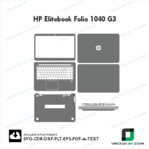 HP Elitebook Folio 1040 G3 Skin Vector Template