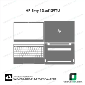 HP Envy 13-Ad139TU Skin Vector Template