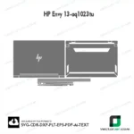 HP Envy 13-Aq1023tu Skin Vector Template