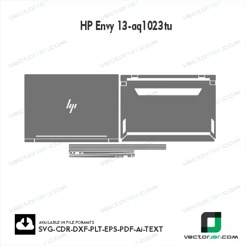 HP Envy 13-Aq1023tu Skin Vector Template