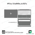 HP Envy 13-Ba0045tu, Ba1027tu Skin Vector Template