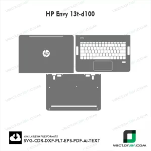 HP Envy 13t-d100 Skin Vector Template