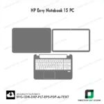HP Envy Notebook 15 PC Skin Vector Template