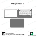 HP Envy Notebook 15 Skin Vector Template