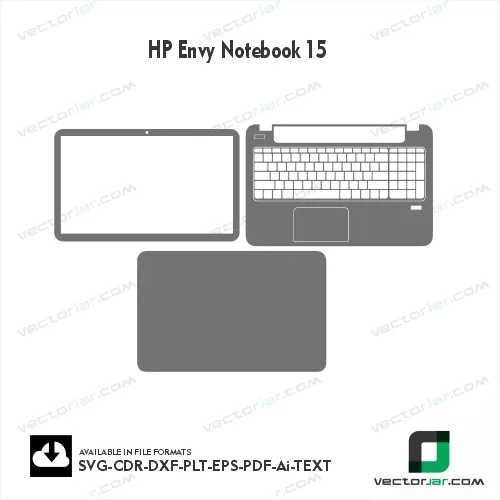 HP Envy Notebook 15 Skin Vector Template