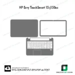 HP Envy TouchSmart 15-J150us Skin Vector Template