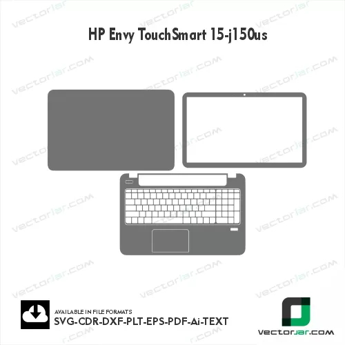 HP Envy TouchSmart 15-J150us Skin Vector Template