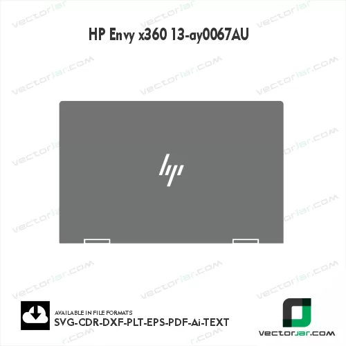 HP Envy X360 13-Ay0067AU Skin Vector Template file skin die cut layout