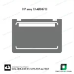 HP envy 13-AB067Cl Skin Vector Template
