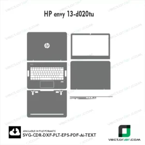 HP Envy 13-D020tu Skin Vector Template