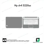 Hp Dv4 5220us Skin Vector template