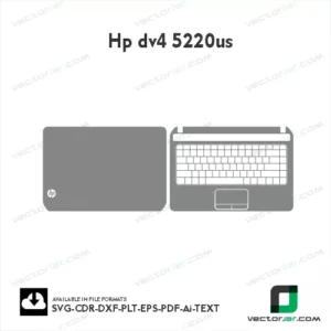 Hp Dv4 5220us Skin Vector template