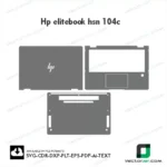 Hp elitebook hsn 104c Skin Vector Template