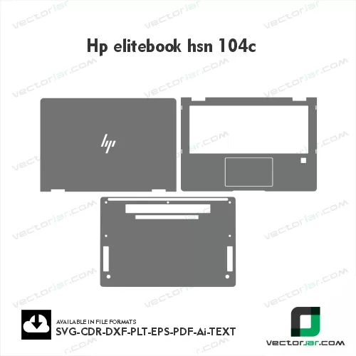Hp elitebook hsn 104c Skin Vector Template
