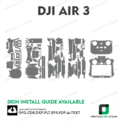 Dji Air 3 3kin Vector Template