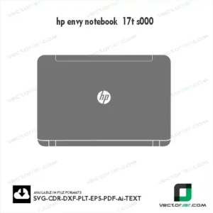 Hp Envy notebook 17t S000 Skin Vector Template