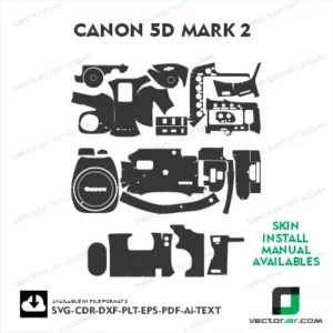 Canon 5D Mark 2 skin Vector Template