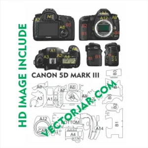 Canon 5D Mark 3 Skin Vector Template