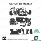 Canon 5D Mark 3 Skin Vector Template