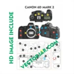 Canon 6D Mark 2 Skin Vector Template